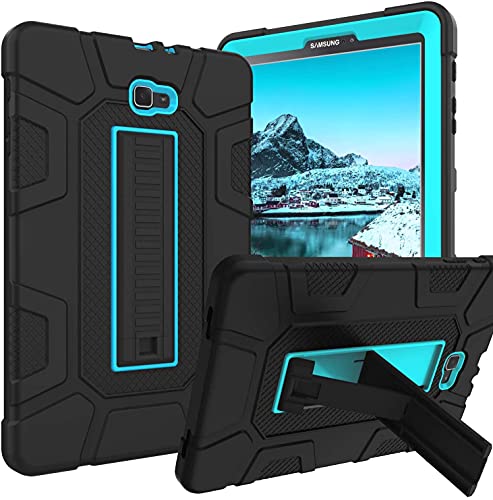 Galaxy Tab A 10.1 2016 Hülle SM-T580 T585 T587 GUAGUA Kickstand 3 in 1 Hybrid Hard Heavy Duty Rugged Shockproof Protective Anti-Scratch Tablet Case for Samsung Galaxy Tab A 10.1 2016 Blue/Black von GUAGUA