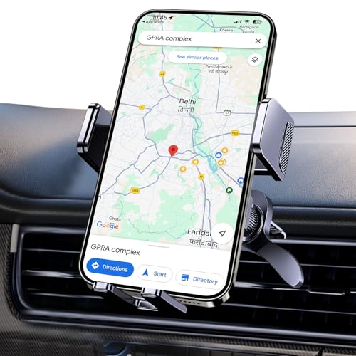 GUAHKUN Auto Armaturenbrett 360° Drehbar Universelle Handyhalterung Mit Lüftungsclip für 4-7 Zoll Smartphones Handyhalterung Fürs Auto (B) von GUAHKUN