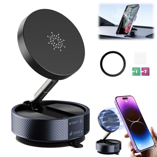 GUAHKUN Magnetischer Handyhalter Auto für iPhone 14 Pro iPhone 15 Pro Max Starker Magnet 360° Drehbar Handyhalterung Lüftung Kompatibel mit iPhone 16 15 14 13 12 Series von GUAHKUN