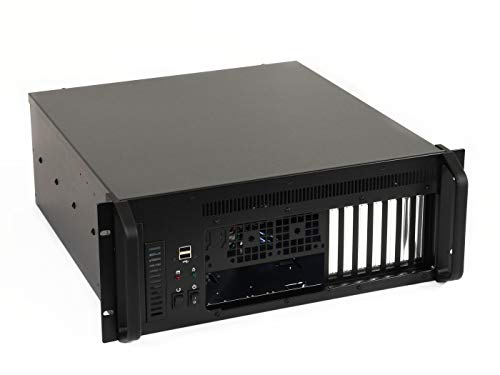 Guanghsing GHI-4F1ATXR, 19 Zoll (19"), Rackmount Server Gehäuse, 4U (4HE), für 12 Zoll x 13 Zoll (12"x13") EATX M.B, frontload, I/O und 7slot frontseitig, schwarz von GUANGHSING