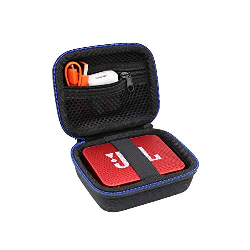 Hart Reise Tasche Case für JBL GO/JBL GO 2 kleine Musikbox,Wasserfester portabler Bluetooth-Lautsprecher von GUBEE (Schwarz) von GUBEE