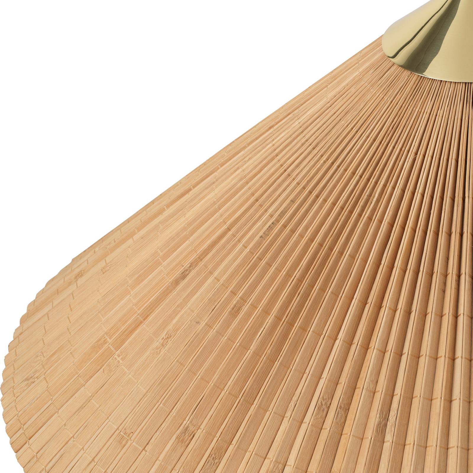 GUBI Stehleuchte 9602, Messing/Rattan, Bambus-Schirm GUBI Stehleuchte 9602, Messing/Rattan, Bambus-Schirm von GUBI