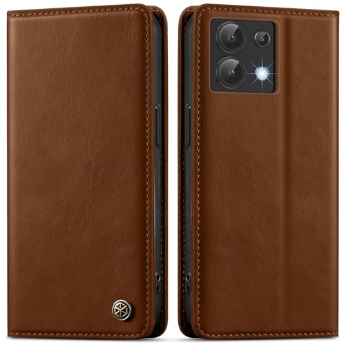 GUCASBE Handyhülle für Xiaomi Redmi Note 13 4G Hülle Premium Lederhülle Klappbar Flip Case RFID Schutzhülle Magnet Kartenfach Standfunktion Klapphülle Handytasche für Redmi Note 13 4G - Retro Braun GUCASBE Handyhülle für Xiaomi Redmi Note 13 4G Hülle Premium Lederhülle Klappbar Flip Case RFID Schutzhülle Magnet Kartenfach Standfunktion Klapphülle Handytasche für Redmi Note 13 4G - Retro Braun von GUCASBE