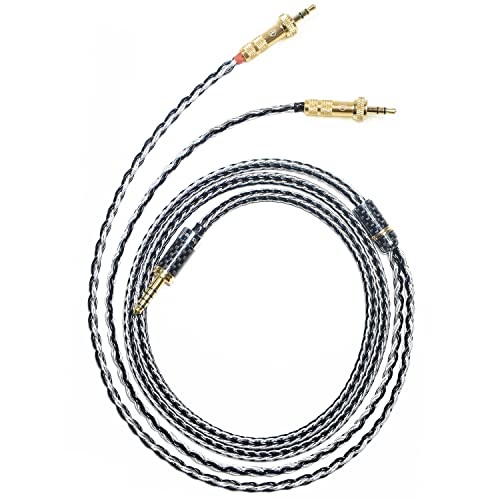 16 Strands 7N Single Crystal Copper/Silver Mixed Headphones Replacement Cables 4Pin XLR/2.5mm/4.4mm Balance for Sony MDR-Z7 MDR-Z7M2 MDR-Z1R (4.4mm Plug) von GUCraftsman