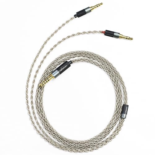 6N Single Crystal Silver Upgrade Cable Balanec Headphone Upgrade Cables for T1 2nd T5P 2nd T5P 3nd Final d8000Pro Denon AH-D5200 AH-D7200 AH-D9200 (4Pin XLR) von GUCraftsman