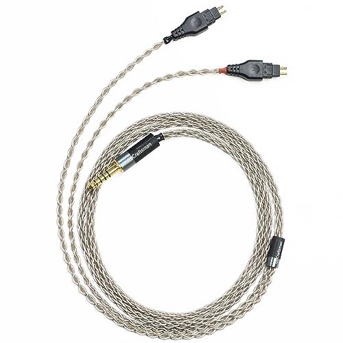 6N Single Crystal Silver Upgrade Headphones Cable Headphone Upgrade Cables for SENNHEISER HD600 HD650 HD660S HD660S2 (4.4mm Plug) von GUCraftsman