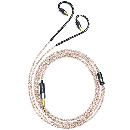 GUCraftsman 5N OFC Kupfer+Graphen-Mischgeflecht für Sennheiser IE200 IE300 IE600 IE900 Kopfhörer-Ersatzkabel (4.4MM) von GUCraftsman