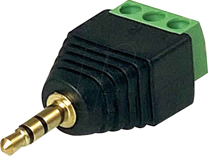 GUDE 7960 - Adapter, 3,5 mm Klinkenstecker  3-pol. Schraubklemme von GUDE