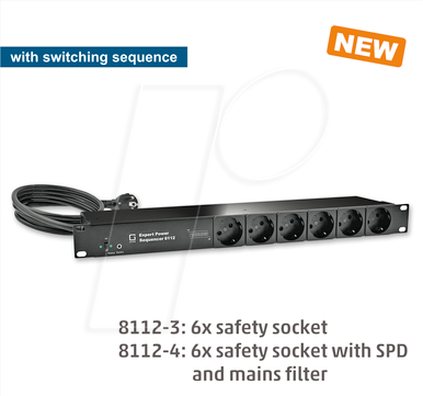 GUDE 8112-4 - PDU, Sequenzer, 6 x Schutzkontakt von GUDE