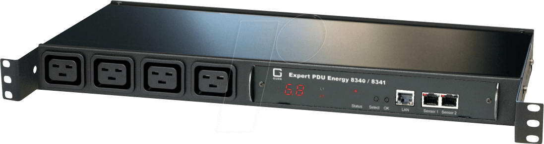 GUDE 8341-2 - PDU, 2 x Sensor, 4 x IEC C19 von GUDE