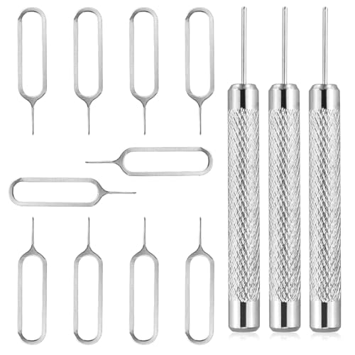 GUDQVOZIHG 10Stück SIM Karte Nadel, SIM-Karten-Entfernungswerkzeug, SIM Kartenträger Auswerfer Pin Auswerfen Removal Tool, SIM-Pin Handy-Nadel, zum Öffnen und Auswerfen von Stiften. von GUDQVOZIHG