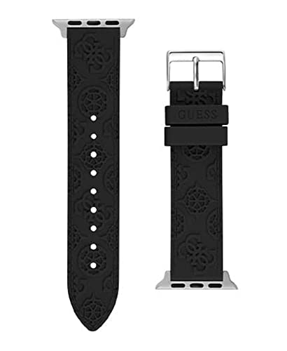 GUESS Damen-Smartwatch-Armband, kompatibel mit Apple Watch (38-40 mm), Schwarz, Modern von GUESS