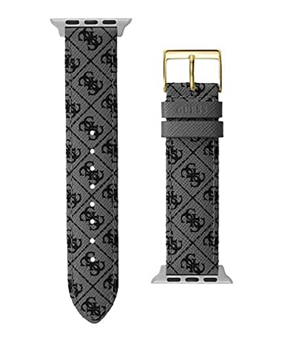 GUESS Damen-Smartwatch-Armband, kompatibel mit Apple Watch (38-40 mm), schwarz/grau, Einheitsgröße, Modern von GUESS