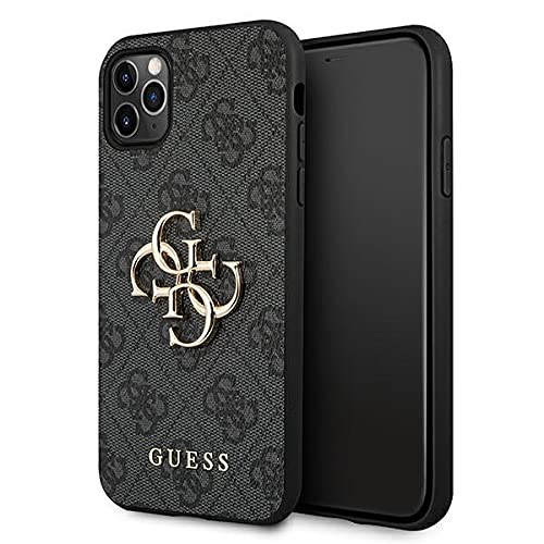 Guess GUHCN654GMGGR Hülle für iPhone 11 Pro Max grau 4G Big Metal Logo von GUESS