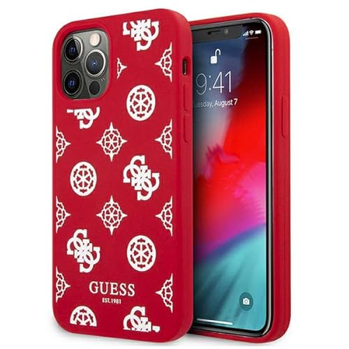 GUESS GUHCP12LLSPEWRE Hülle für iPhone 12 Pro Max 6,7" rot Hard case Peony Collection von GUESS