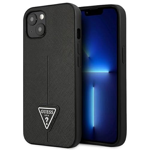 GUESS GUHCP13SPSATLK Hülle für iPhone 13 Mini 5,4" Schwarz hardcase SaffianoTriangle Logo GUESS GUHCP13SPSATLK Hülle für iPhone 13 Mini 5,4" Schwarz hardcase SaffianoTriangle Logo von GUESS