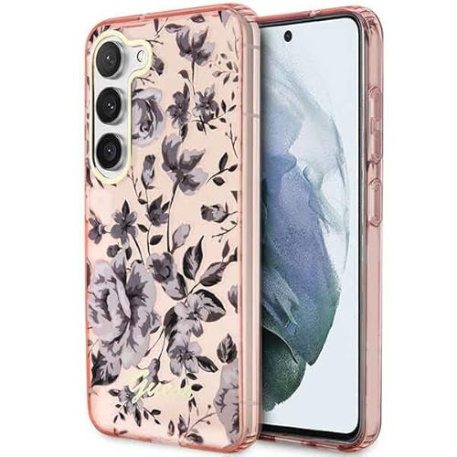 GUESS GUHCS23MHCFWSP Hardcase für S23+ S916 Pink Flower Collection von GUESS