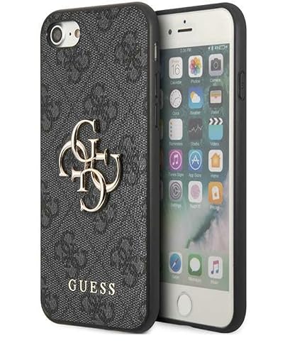 GUESS Hülle GUHCS23LG4GFGR Samsung S23 Ultra S918 grau 4G Metal Gold Logo von GUESS