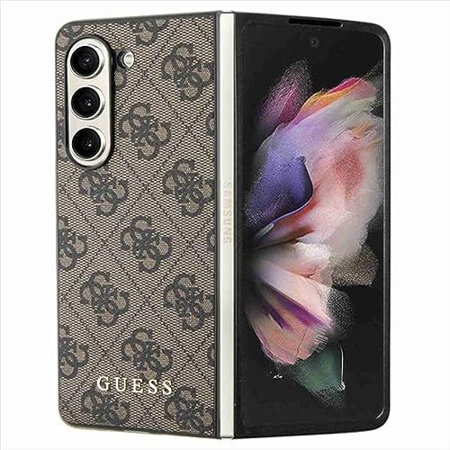 GUESS Samsung Galaxy Z Fold5 Schutzhülle Case 4G Charms Collection Braun von GUESS