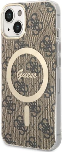 Guess 4G MagSafe Compatible Back Case - Apple iPhone 14 Plus (6.7") - Braun von GUESS