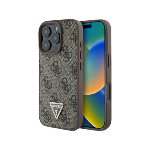 Guess 4G Strass Triangle Metal Logo Diamond Edition Handyhülle für iPhone 16 Pro Max 6.9 Zoll Braun Guess 4G Strass Triangle Metal Logo Diamond Edition Handyhülle für iPhone 16 Pro Max 6.9 Zoll Braun von Guess
