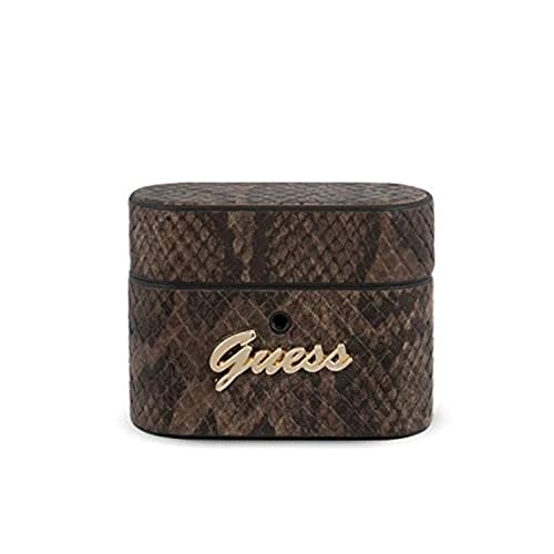 Guess GUACAPPUSNSMLBR Python Collection Abdeckung schützt die Dockingstation für drahtlose Kopfhörer AirPods Pro braun von GUESS