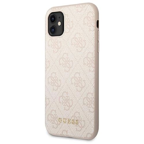 Guess GUHCN61G4GFPI 4G Metal Gold Logo Hülle für iPhone 11 Rosa von Guess
