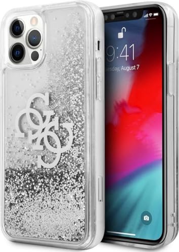 Guess GUHCP12LLG4GSI Hülle für iPhone 12 Pro Max 6,7" Silber 4G Big Liquid Glitter von GUESS