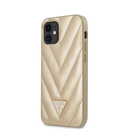 Guess GUHCP12SPUVQTMLBE V-Quilted Collection Hülle für iPhone 12 Mini 5,4" golden Guess GUHCP12SPUVQTMLBE V-Quilted Collection Hülle für iPhone 12 Mini 5,4" golden von GUESS