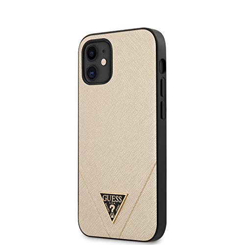 Guess GUHCP12SVSATMLLG Saffiano Hülle für iPhone 12 Mini 5,4" golden Guess GUHCP12SVSATMLLG Saffiano Hülle für iPhone 12 Mini 5,4" golden von Guess
