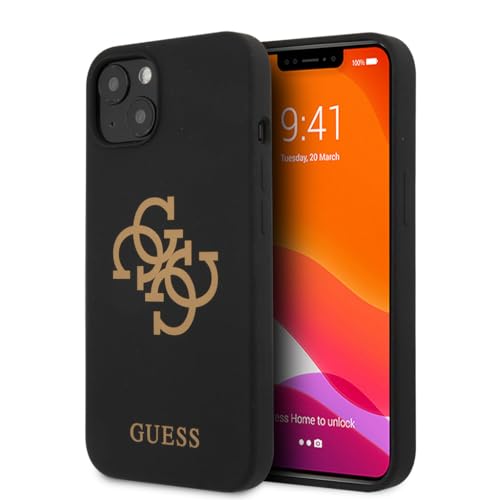 Guess GUHCP13MLS4GGBK Hülle für iPhone 13 6,1" schwarz Silicone 4G Logo Guess GUHCP13MLS4GGBK Hülle für iPhone 13 6,1" schwarz Silicone 4G Logo von Guess