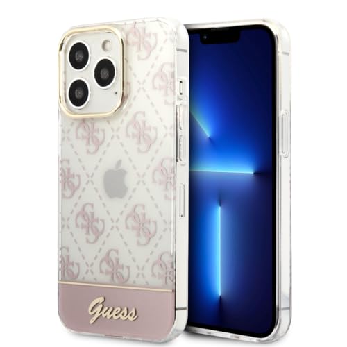 Guess GUHCP14MHG4MHP hülle für iPhone 14 Plus 6, 7" rosa/pink hardcase 4G Pattern Script, schwarz von GUESS