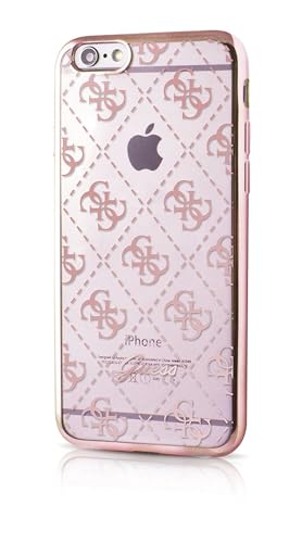 Guess GUHCP6TR4GRG 4G Collection TPU Case für Apple iPhone 6/6S transparent/rosa von Guess