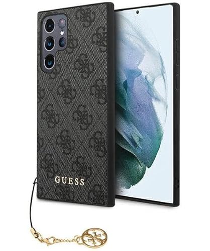 Guess GUHCS24LGF4GGR Hülle für S24 Ultra S928 Schwarz hardcase 4G Charms Collection von GUESS