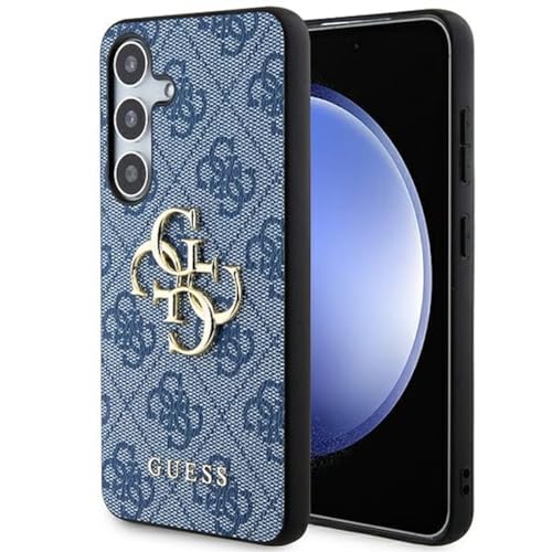 Guess GUHCS24M4GMGBL Hülle für S24+ S926 Blau hardcase 4G Big Metal Logo von GUESS