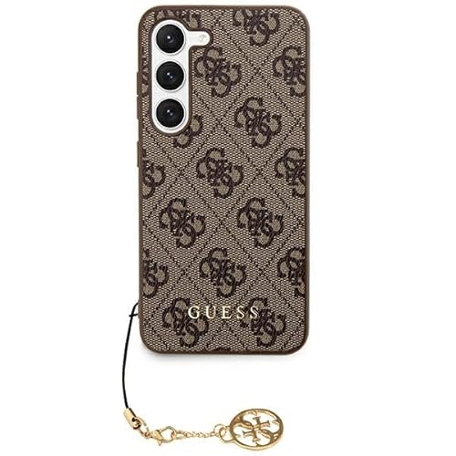 Guess GUHCS24SGF4GBR Hülle für S24 S921 braun hardcase 4G Charms Collection von GUESS