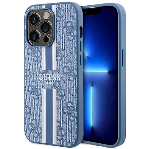 Guess GUHMP14LP4RPSB Hülle für iPhone 14 Pro 6.1" Blau hardcase 4G Printed Stripes Guess GUHMP14LP4RPSB Hülle für iPhone 14 Pro 6.1" Blau hardcase 4G Printed Stripes von GUESS