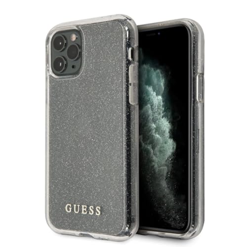 Guess Glitter Hülle GUHCN65PCGLSI für iPhone 11 Pro Max Silber von Guess