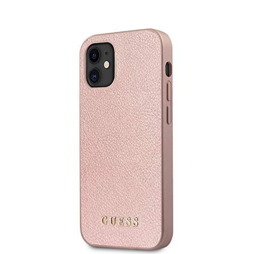 Guess Schutzhülle für iPhone 12 Mini, zweischichtig, schillernd, Rosa GUHCP12MIGLRG von GUESS