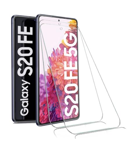 GUGAR 2X Panzerglas für Samsung Galaxy S20 FE 4G / 5G Schutzfolie, Panzer Schutz Glas Panzerfolie für Samsung Galaxy S20 FE Schutzglas, Gehärtetem Glas Displayschutz für Galaxy S20 FE 4G 5G [2 Stück] von GUGAR