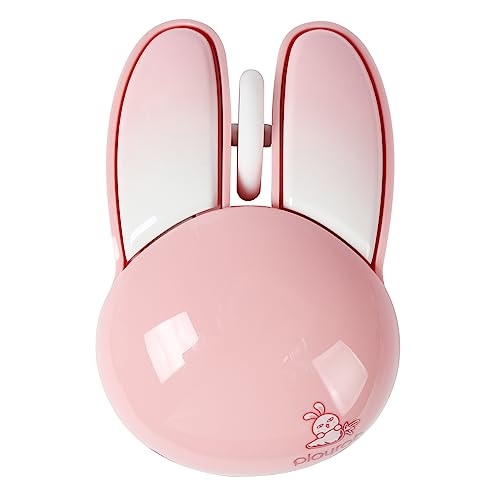 GUGUELEC Cute Bunny Kabellose Maus, Pink, Unisex, tragbar, leise, 2,4 GHz, USB-Empfänger, kompatibel mit Windows, Mac, Linux, Vista, XP, 7, 8, 10 von GUGUELEC