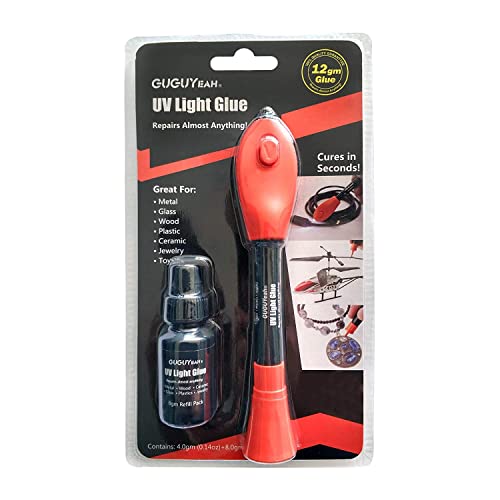 UV-Lichtkleber-Set, transparent, selbstklebend, Flüssigkunststoff, Schweißgerät, 5 Sekunden Reparatur, fast alles+Nachfüllung UV-Lichtkleber-Set, transparent, selbstklebend, Flüssigkunststoff, Schweißgerät, 5 Sekunden Reparatur, fast alles+Nachfüllung von GUGUYEAH