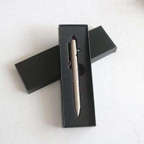GUICKJ Edelstahl Multi-funktionale Taktische Stift mit Ultra-harten Wolfram Stahlspitze Kann Fenster Brechen, Unterschrift Taktische Defensa Pen Boxed Outdoor Sport Kugelschreiber,Gold GUICKJ Edelstahl Multi-funktionale Taktische Stift mit Ultra-harten Wolfram Stahlspitze Kann Fenster Brechen, Unterschrift Taktische Defensa Pen Boxed Outdoor Sport Kugelschreiber,Gold von GUICKJ