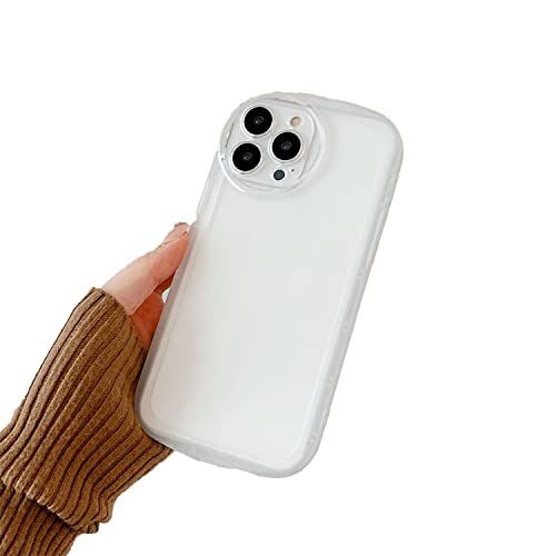 GUIDE COMB iPhone 12 Pro Max Hülle, Silikon Ganzkörper schützender schlanker Fall mit [Anti-Kratzer Mikrofaser Futter] [Kamera schützend] [Unterstützung drahtloser Aufladung] -Weiß von GUIDE COMB