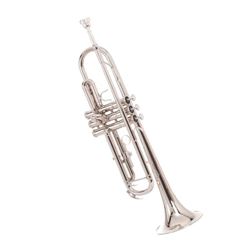 Trompete Instrument B Flache Nickel Silber Trompete Anfänger Professionelle Spielen Nickel Silber von GUIXNYUNQ