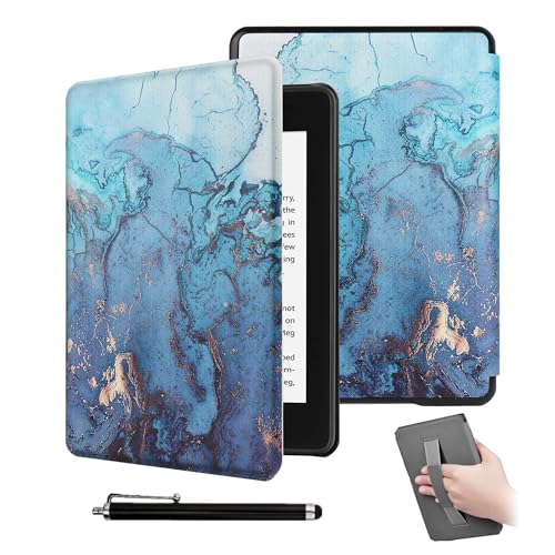 GUKSRASO Fall für Kindle Paperwhite 5 11. Gen (Auto Wake Sleep) und Kindle Paperwhite 6,8 Zoll Signature Edition Fall Release 2021 with Handgurt von GUKSRASO