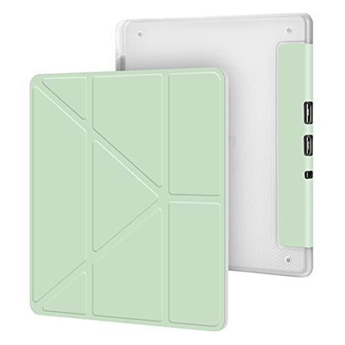 GUKSRASO Schlanke transparente Schutzhülle für Kindle Scribe (25,9 cm, 2022 Release), hochwertiges PU-Leder, leichtes Buchcover mit Stifthalter und automatischer Sleep/Wake-Funktion von GUKSRASO