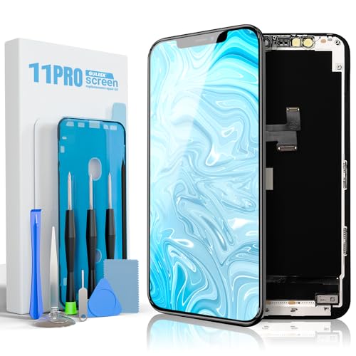 GULEEK Display für iPhone 11 Pro LCD Bildschirm Ersatz 5,8" Touchscreen 3D Touch Vormontiert Digitizer Rahmen Montage und Reparaturkits GULEEK Display für iPhone 11 Pro LCD Bildschirm Ersatz 5,8" Touchscreen 3D Touch Vormontiert Digitizer Rahmen Montage und Reparaturkits von GULEEK