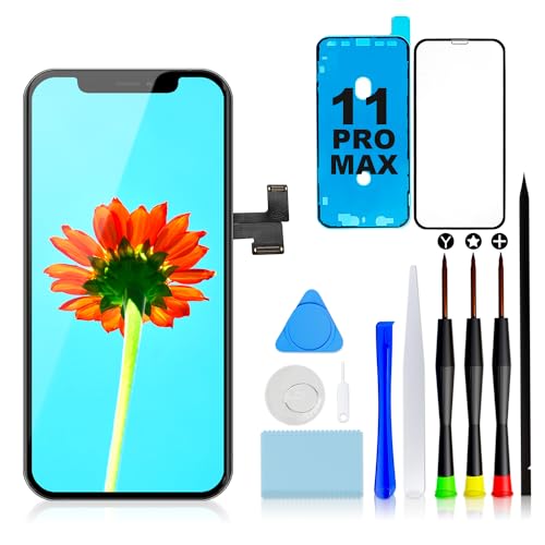 GULEEK Display für iPhone 11 Pro Max Bildschirm Ersatz 6,5 Zoll LCD Touchscreen 3D Touch Vormontiert Digitizer Rahmen Montage und Reparaturkits GULEEK Display für iPhone 11 Pro Max Bildschirm Ersatz 6,5 Zoll LCD Touchscreen 3D Touch Vormontiert Digitizer Rahmen Montage und Reparaturkits von GULEEK