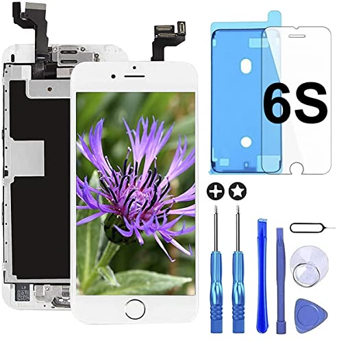 GULEEK Kompatibel mit iPhone 6s Display 4,7" LCD Ersatz Bildschirm Touchscreen Digitizer Display Komplett Ersatz Bildschirm mit Werkzeuge (Weiß) von GULEEK